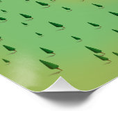 ノルマン湖サウスカロライナのレトロな地図 ポスター (コーナー)