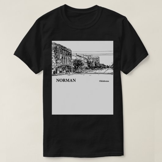 ノルマン・オクラホマ2 Tシャツ (デザイン正面)