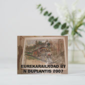 ノルマン・デュプランティスによるユーレカ鉄道 ポストカード (スタンド正面)