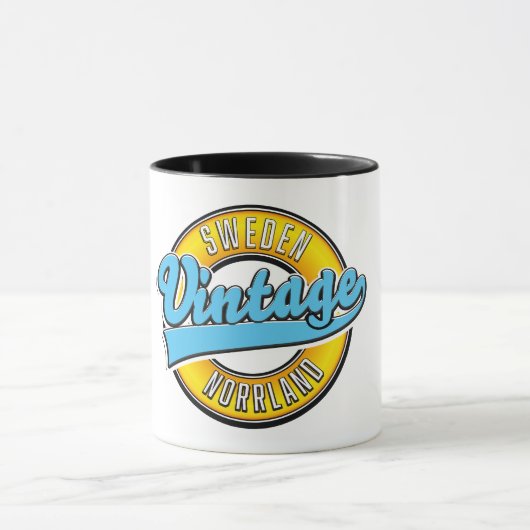 ノルランドスウェーデンヴィンテージスタイルロゴ マグカップ (中央)