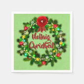 ノレイグチェリジルスコティッシュクリスマスカクテル スタンダードカクテルナプキン (正面)