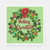 ノレイグチェリジルスコティッシュクリスマスランチョン スタンダードランチョンナプキン (正面)