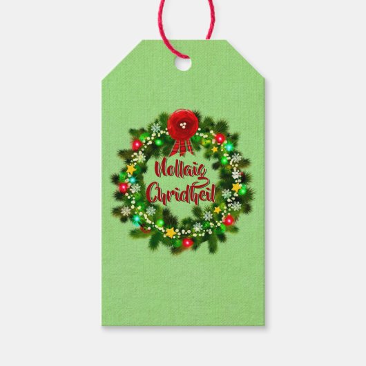 ノレイグチェリジルスコティッシュクリスマス ギフトタグ (正面)