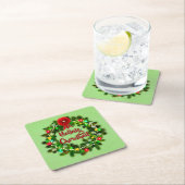 ノレイグチェリジルスコティッシュクリスマス スクエアペーパーコースター (インサイチュ)