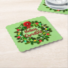 ノレイグチェリジルスコティッシュクリスマス ペーパーコースター