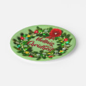 ノレイグチェリデーイルスコットランドのクリスマス7» ペーパープレート (アングル)