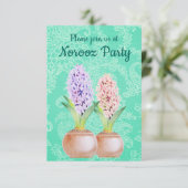 ノローズ・パーティー・ヒヤシンス・エメラルド・グリーン 招待状 (スタンド正面)