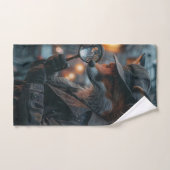 ノワールで狡猾なキツネの探偵 ハンドタオル (ハンドタオル)