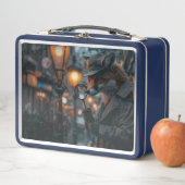 ノワールで狡猾なキツネの探偵 メタルランチボックス (インサイチュ)