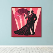 ノワール・エレガンス・レッド#1 キャンバスプリント (インサイチュ (ウッドフロア))