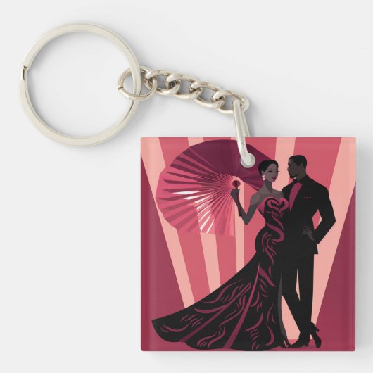 ノワール・エレガンス・レッド#1 キーホルダー (正面)