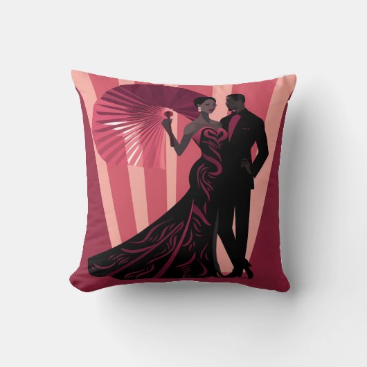 ノワール・エレガンス・レッド#1 クッション (正面)