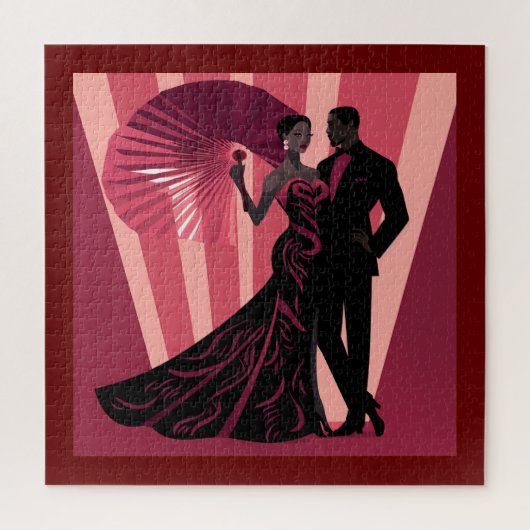 ノワール・エレガンス・レッド#1 ジグソーパズル (縦)