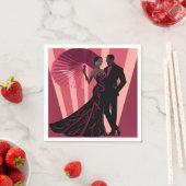 ノワール・エレガンス-レッド #1 スタンダードカクテルナプキン (インサイチュ)