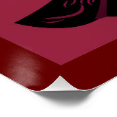 ノワール・エレガンス・レッド#1 ポスター (コーナー)