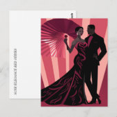 ノワール・エレガンス・レッド#1 ポストカード (正面/裏面)