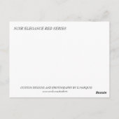 ノワール・エレガンス・レッド#1 ポストカード (裏面)