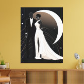 ノワール・エレガンス#1 キャンバスプリント (インサイチュ (リビング))