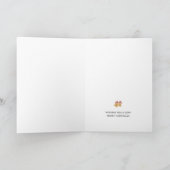 ノワール・ピンクの水色クリスマスデライト シーズンカード (内部)