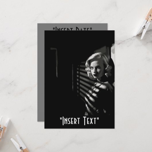 ノワール・フェム・ファターレ 招待状 (正面/裏面インサイチュ)