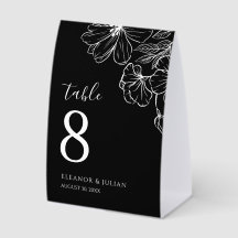 ノワール ミニマリスト ブラック＆ホワイト ボタニカル