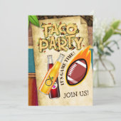 ノンアルコール フットボール タコパーティー ご招待 招待状 (スタンド正面)