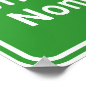 ノンカイアヘッド⚠タイ高速道路交通標識⚠ ポスター (角)