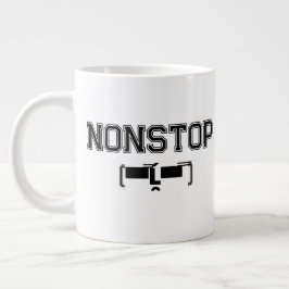 ノンストップジムモチベーションパーカーTシャツ ジャンボコーヒーマグカップ