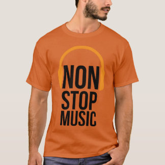 ノンストップミュージック 70年代 レトロ Tシャツ
