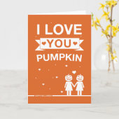 ノンストレートデザインハロウィンカード カード (黄色い花)