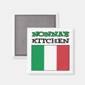 ノンナのキッチンイタリアン国旗 マグネット (正面/裏面)