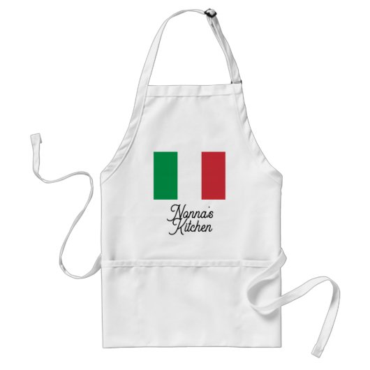 ノンナのキッチン イタリア国旗 イタリア スタンダードエプロン (正面)