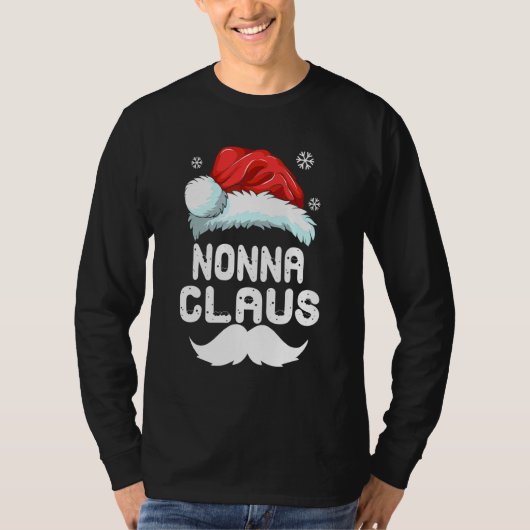 ノンナクラウスの家族おそろいクリスマスパジャマ Tシャツ (正面)
