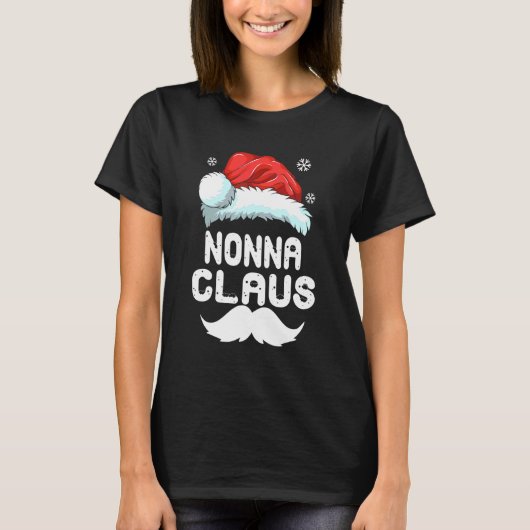 ノンナクラウスの家族おそろいクリスマスパジャマ Tシャツ (正面)