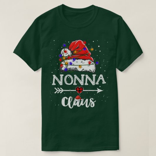 ノンナクロースクリスマスライトパジャマファミリーマッチング Tシャツ (デザイン正面)
