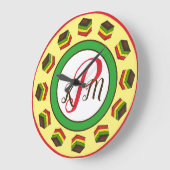 ノンナズキッチンイタリアンベーカリーレインボークッキー ラージ壁時計 (傾斜)