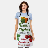 ノンナズキッチン エプロン (着用した状態)