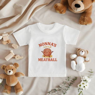 ノンナズリトルミートボールベビー かわいいイタリアン贈り物 Tシャツ