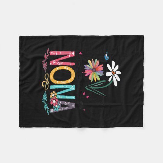 『ノンナヒマワリシャツ』と呼ばれるのが好き フリースブランケット (正面(横))