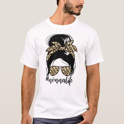 ノンナリファメッシーブンマザーズデイおばあちゃんノナ Tシャツ (正面)