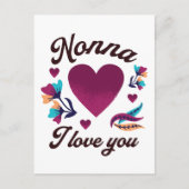 ノンナ愛してる祖母あなたを愛してる ポストカード (正面)