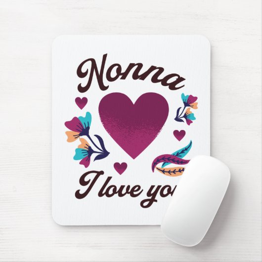 ノンナ愛してる祖母あなたを愛してる マウスパッド (マウス)