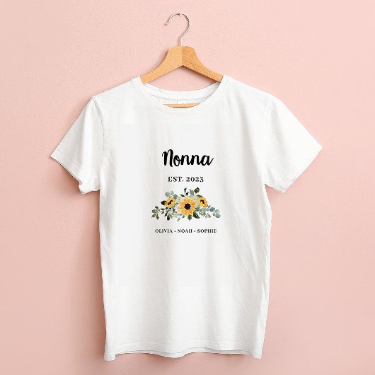 ノンナ |かわいらしひま素朴わ花 Tシャツ