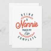 ノンニーで母の日を過ごす人生 サンキューカード (正面/裏面)