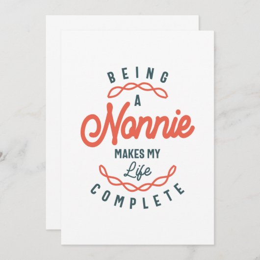 ノンニーで母の日を過ごす人生 サンキューカード (正面/裏面)