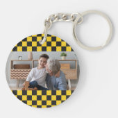 ノンノのタクシー | 祖父おもしろいニックネーム写真 キーホルダー (裏面)