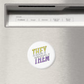 ノンバイナリーカラーのThey Them マグネット (インサイチュ (食洗機))