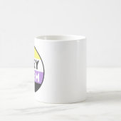 ノンバイナリーバッジ代名詞 - They Them コーヒーマグカップ (中央)