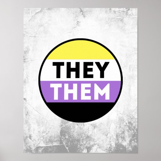 ノンバイナリーバッジ代名詞 - They Them ポスター (正面)