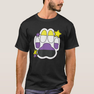 ノンバイナリーファーリーポーLGBTQ月ゲイの権利プライド Tシャツ